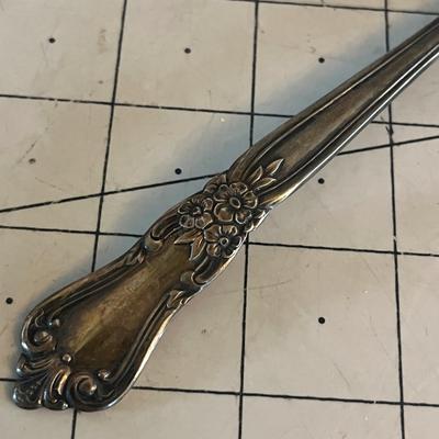 Vintage Ornate Silver Spoons