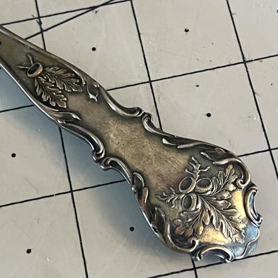 Vintage Ornate Silver Spoons
