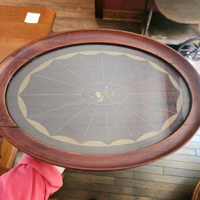 Vintage Spool Candle Holders & Serving Tray