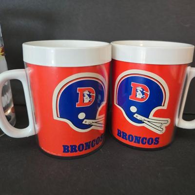 Denver Broncos Drinkware & Fan Gear Lot – Mugs, Glasses, Coasters & More
