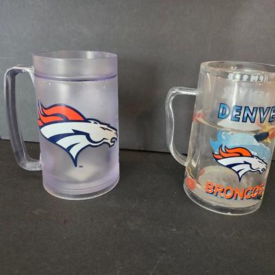 Denver Broncos Drinkware & Fan Gear Lot – Mugs, Glasses, Coasters & More