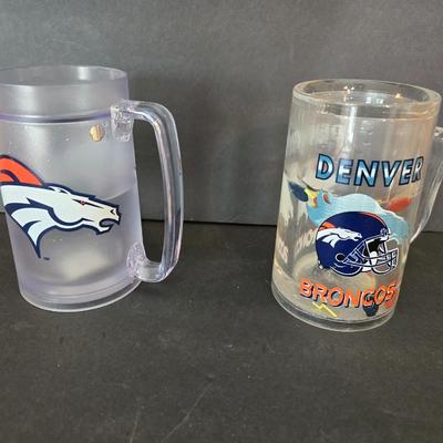 Denver Broncos Drinkware & Fan Gear Lot – Mugs, Glasses, Coasters & More