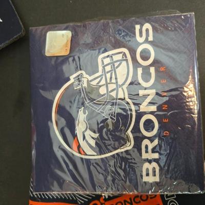 Denver Broncos Drinkware & Fan Gear Lot – Mugs, Glasses, Coasters & More