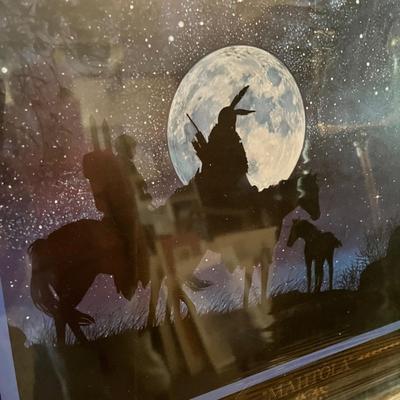 Lot 173 Native American night print