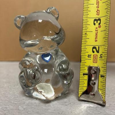 Sale Photo Thumbnail #283: Opal painted bear, 1996 plum mini bell, and September bear.