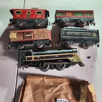 Lot of Marx Toys Trains New york Central