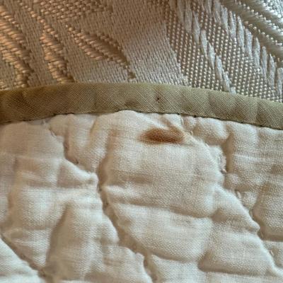 LOT 41X: 2 Handmade Bedspreads, Vintage Floral Hand Appliqued Quilts