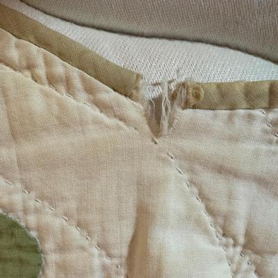 LOT 41X: 2 Handmade Bedspreads, Vintage Floral Hand Appliqued Quilts