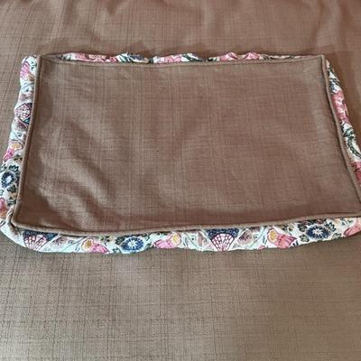 LOT 45Y: Twin Sized Multi Color Floral Bed Skirt and 2 Pillow Shams