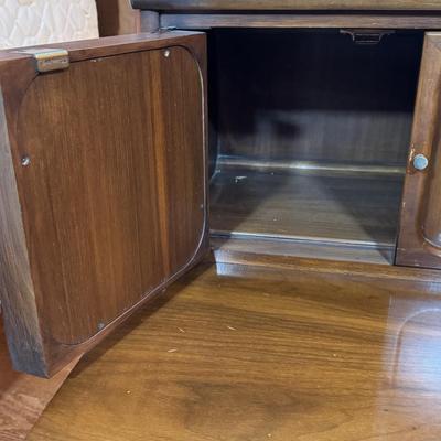 LOT 53X: Vintage White Furniture Co Walnut Wooden Nightstand