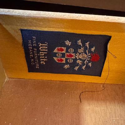 LOT 53X: Vintage White Furniture Co Walnut Wooden Nightstand