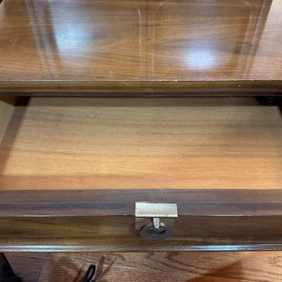 LOT 53X: Vintage White Furniture Co Walnut Wooden Nightstand