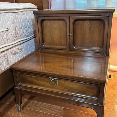 LOT 53X: Vintage White Furniture Co Walnut Wooden Nightstand