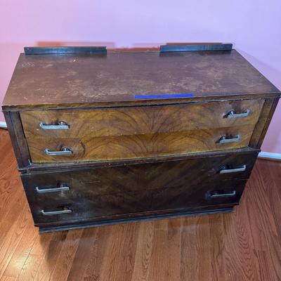 LOT 54X/B: Wooden Dressers (Williamsport Furniture Co) and 2 Mirrors