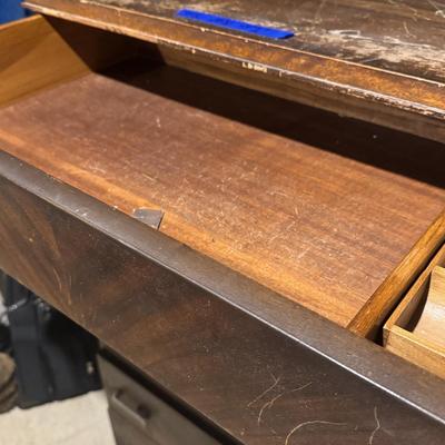 LOT 54X/B: Wooden Dressers (Williamsport Furniture Co) and 2 Mirrors