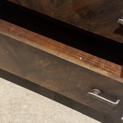 LOT 54X/B: Wooden Dressers (Williamsport Furniture Co) and 2 Mirrors