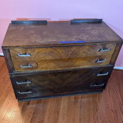LOT 54X/B: Wooden Dressers (Williamsport Furniture Co) and 2 Mirrors