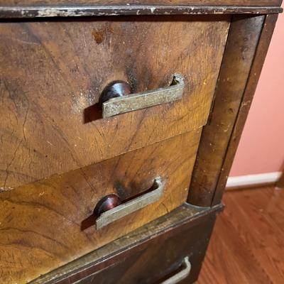 LOT 54X/B: Wooden Dressers (Williamsport Furniture Co) and 2 Mirrors