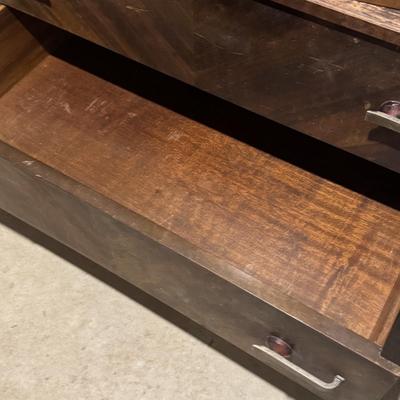 LOT 54X/B: Wooden Dressers (Williamsport Furniture Co) and 2 Mirrors