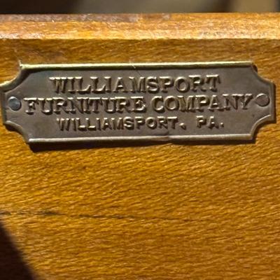 LOT 54X/B: Wooden Dressers (Williamsport Furniture Co) and 2 Mirrors