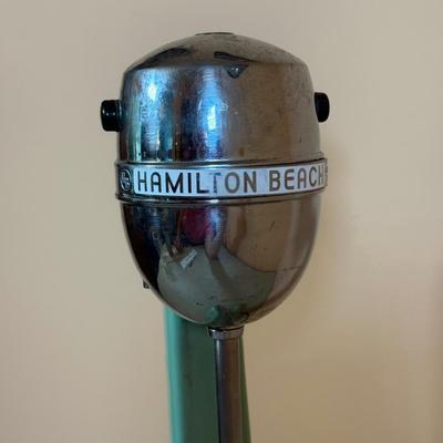 LOT 67L: Vintage Teal Hamilton Beach Milkshake Machine Model 33 & More