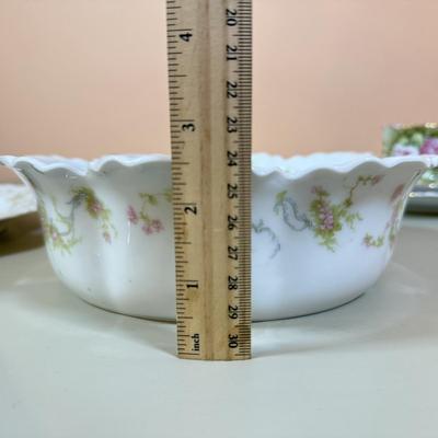 LOT 72D: Vintage Hand Painted China: Haviland Limoges & Lefton China