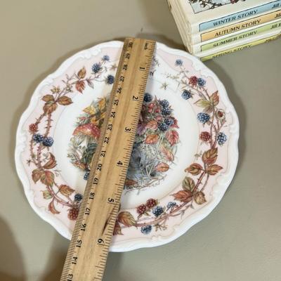 LOT 75D: Royal Doulton Brambley Hedge Gift Collection: Four Seasons Afternoon Tea Set & Set of Books