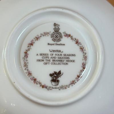 LOT 75D: Royal Doulton Brambley Hedge Gift Collection: Four Seasons Afternoon Tea Set & Set of Books