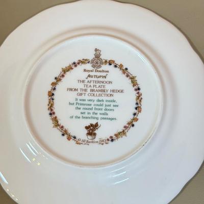 LOT 75D: Royal Doulton Brambley Hedge Gift Collection: Four Seasons Afternoon Tea Set & Set of Books