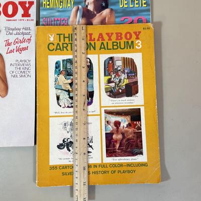 LOT 78D: 1969 Playboy Cartoon Album 3, French Playboy & 1979 Magazine