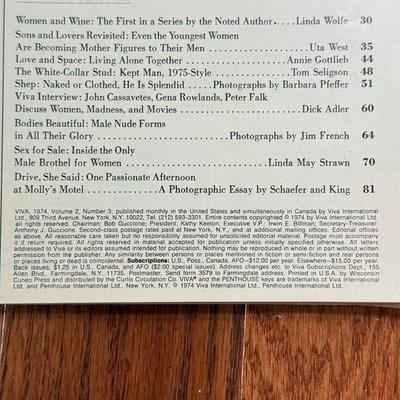 LOT 79D: 1970s Vintage VIVA Magazines