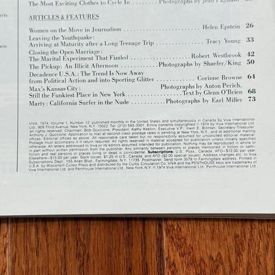 LOT 79D: 1970s Vintage VIVA Magazines
