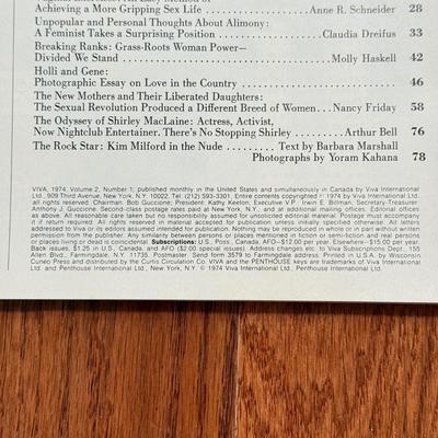 LOT 79D: 1970s Vintage VIVA Magazines
