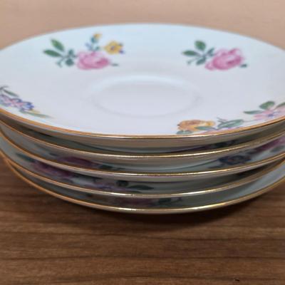 LOT 88D: Vintage Collection Of Limoges & Tattau Incomplete China Sets, Limoges Has 6 Plates, 5 Cups & Saucers, Tattau Has 8...