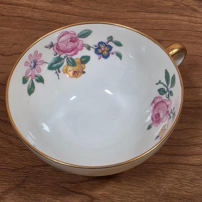 LOT 88D: Vintage Collection Of Limoges & Tattau Incomplete China Sets, Limoges Has 6 Plates, 5 Cups & Saucers, Tattau Has 8...
