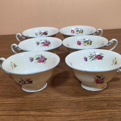 LOT 88D: Vintage Collection Of Limoges & Tattau Incomplete China Sets, Limoges Has 6 Plates, 5 Cups & Saucers, Tattau Has 8...