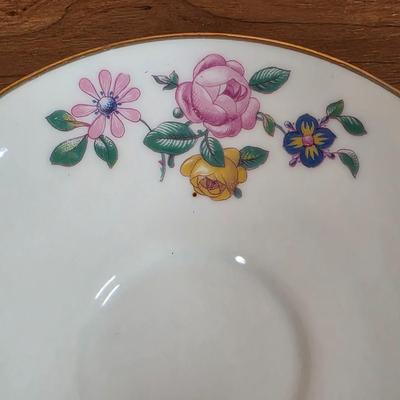 LOT 88D: Vintage Collection Of Limoges & Tattau Incomplete China Sets, Limoges Has 6 Plates, 5 Cups & Saucers, Tattau Has 8...