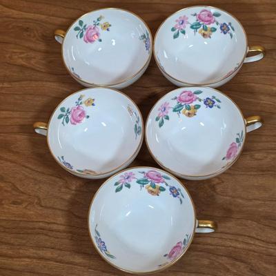 LOT 88D: Vintage Collection Of Limoges & Tattau Incomplete China Sets, Limoges Has 6 Plates, 5 Cups & Saucers, Tattau Has 8...