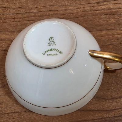 LOT 88D: Vintage Collection Of Limoges & Tattau Incomplete China Sets, Limoges Has 6 Plates, 5 Cups & Saucers, Tattau Has 8...