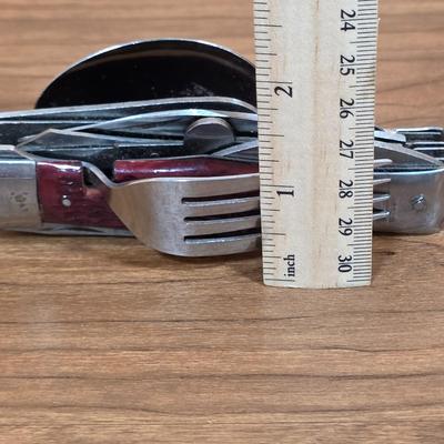 LOT 89F: Vintage Pocket Knife Collection, Includes Nifty Boy Scott/Camping Multifunctional Tool, Frontier Imperial, Sea Horse Embossed...