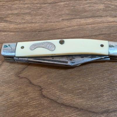 LOT 89F: Vintage Pocket Knife Collection, Includes Nifty Boy Scott/Camping Multifunctional Tool, Frontier Imperial, Sea Horse Embossed...