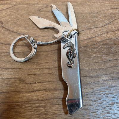 LOT 89F: Vintage Pocket Knife Collection, Includes Nifty Boy Scott/Camping Multifunctional Tool, Frontier Imperial, Sea Horse Embossed...