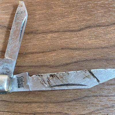 LOT 89F: Vintage Pocket Knife Collection, Includes Nifty Boy Scott/Camping Multifunctional Tool, Frontier Imperial, Sea Horse Embossed...