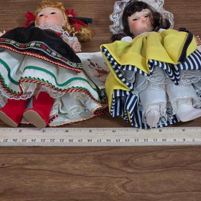 LOT 93F: Vintage Madame Alexander Little Women Collection Of Poland & France, 2 Dolls W/Boxes