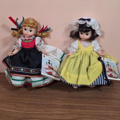 LOT 93F: Vintage Madame Alexander Little Women Collection Of Poland & France, 2 Dolls W/Boxes