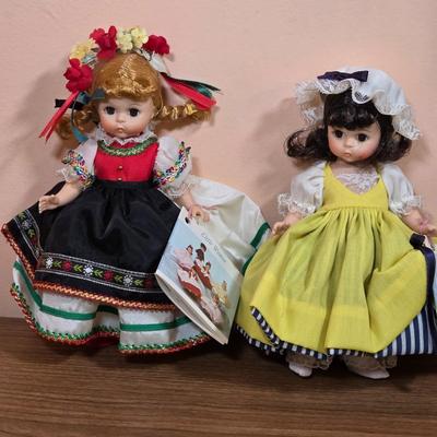 LOT 93F: Vintage Madame Alexander Little Women Collection Of Poland & France, 2 Dolls W/Boxes