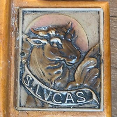 LOT 94F: Collection Of Vintage Religious Items, Includes Beautiful Sold Wood Crucifix, Bradford Exchange "An Angel's...