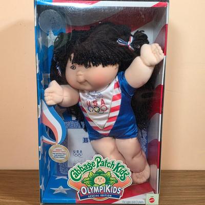 LOT 95D: NIB Vintage 1996 Cabbage Patch Kids OlympiKids Mattel #14995