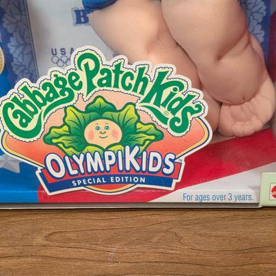 LOT 95D: NIB Vintage 1996 Cabbage Patch Kids OlympiKids Mattel #14995