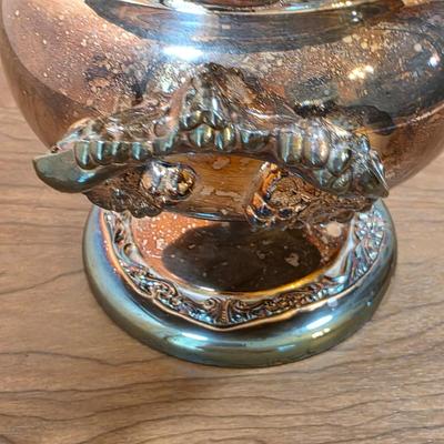 LOT 96D: Vintage Silver-Plated Pieces, Includes 2 Large Tea/Coffee Pots, Creamer, 2 Sugar Bowls, Champagne/Wine Ice Bucket, Footed...